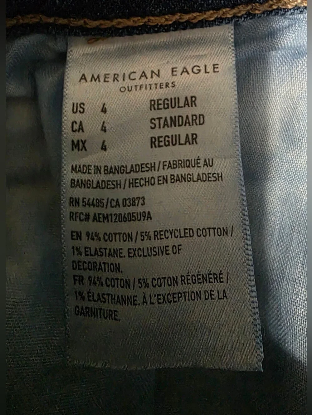 American Eagle Outfitters Women's 90s Skinny Jeans Medium Wash Stretch Size 4R